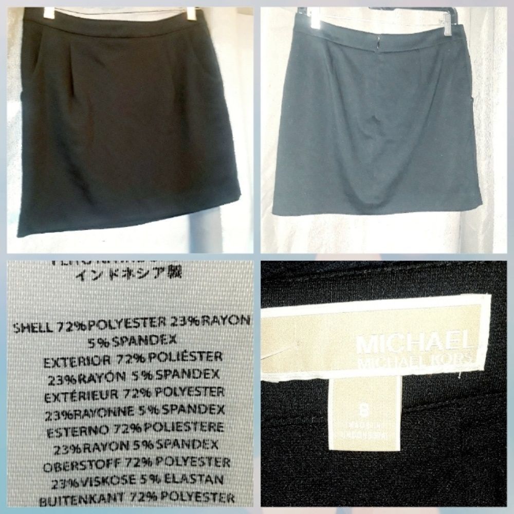 Michael Kors black mini skirt
